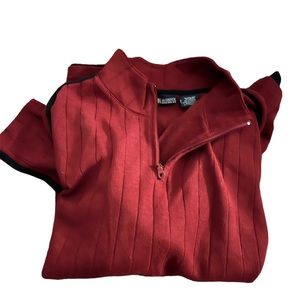Size XL red men’s sweater non smoking and animal free household
